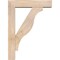 Ekena Millwork Funston Block Smooth Bracket w/ Offset Brace, Douglas Fir, 5 1/2"W x 22"D x 30"H BKT0604X22X30FST05SDF - alternate 4